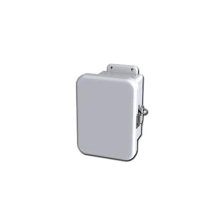 Saginaw Control & Engineering Quick Release Padlock Latch Electrical Enclosures, 7.39 in H, 4.73 in D, 5.43 in W SCE-6045CHQRFG